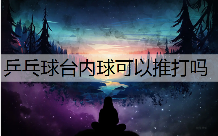 乒乓球台内球可以推打吗