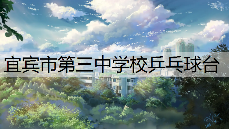 宜宾市第三中学校乒乓球台